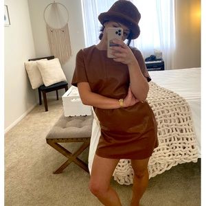 Roolee Ozzy Leather Mini Dress